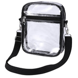 Transparent TPU Crossbody Bag — Stadium-Approved Clear Shoulder Messenger Purse for Travel, Concerts & Sports