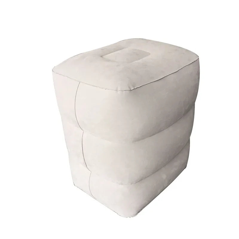 Inflatable PVC kids travel footrest pillow – airplane, car & bus sleeping cushion for comfort & support