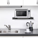 Bymaocar Wall-Mounted Stainless Steel Microwave Rack – Heavy-Duty, 7-Tube Support