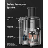 High-Power 3-Speed Juicer Machine – Large 3.2″ Feed Chute for Whole Fruits & Veggies