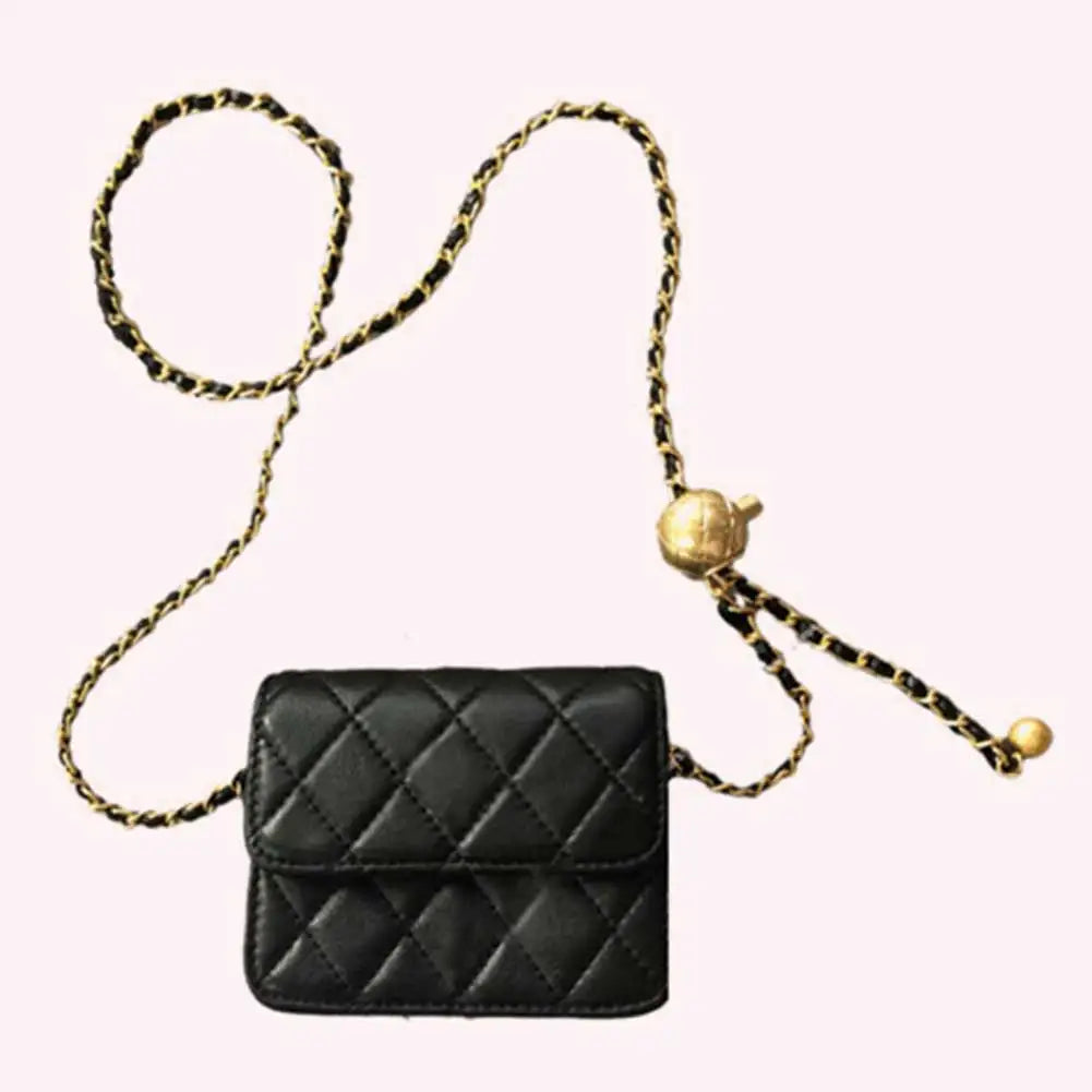Women’s Mini Quilted Belt Bag – Versatile Crossbody Sling & Stylish Satchel Purse for Trendy Daily Wear