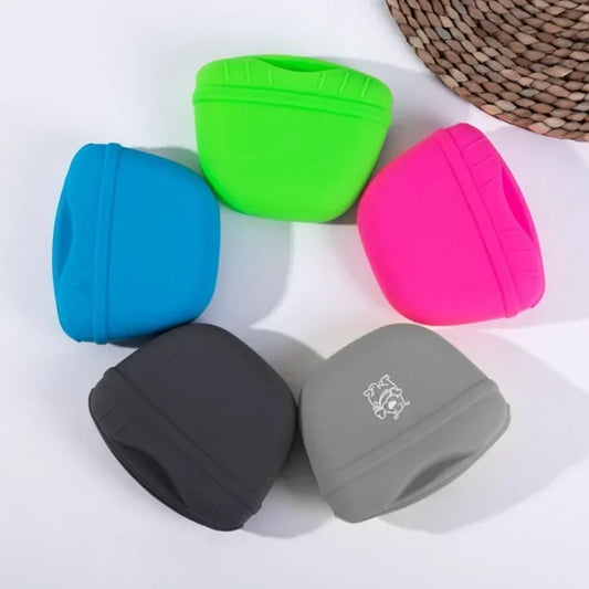 Silicone Dog Treat Pouch – Pet Training Waist Bag for Outdoor Walking, Obedience, Agility & Food Reward Storage