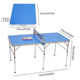 Outdoor Mini Folding Table Tennis Table for Indoor & Garden – Portable Ping Pong Game Table for Entertainment Facilities