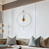Modern Hollow Design Wall Clock – Silent Quartz Metal Clock with Durable Iron Frame for Home or Office Décor