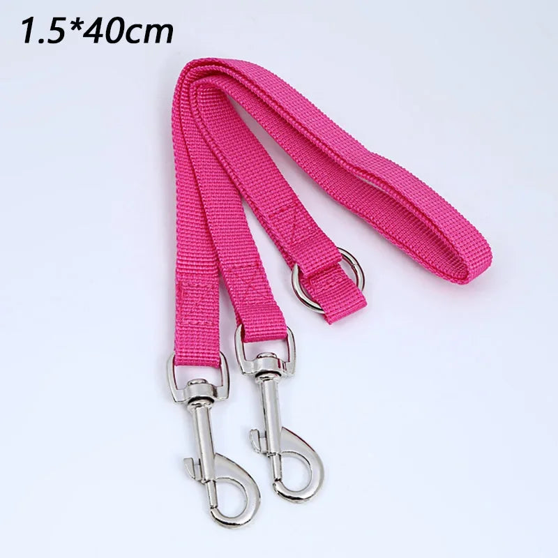 Double Twin Dual Coupler Dog Leash – Adjustable V-Shape Nylon 2-in-1 Lead for Walking Two Dogs