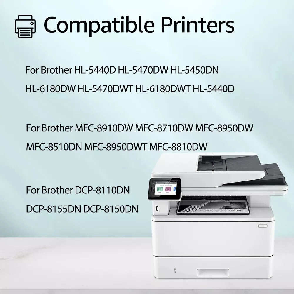 High-Yield Brother TN-750 Black Toner (8,000 Pages) + DR-720 Drum Unit (30,000 Pages) Combo