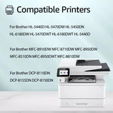 High-Yield Brother TN-750 Black Toner (8,000 Pages) + DR-720 Drum Unit (30,000 Pages) Combo