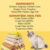Chicken Cat Grass Milk Stick – Cat Treats for Hairball Control, Teeth Cleaning & Digestive Support