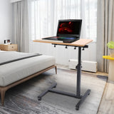 360° Rotating Adjustable Laptop Desk – Mobile Rolling Workstation with Height & Tilt for Home Office