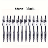 12-Pack Retractable Gel Ink Roller Ball Pens – Smooth, Quick-Dry, Water-Resistant Writing for School & Office