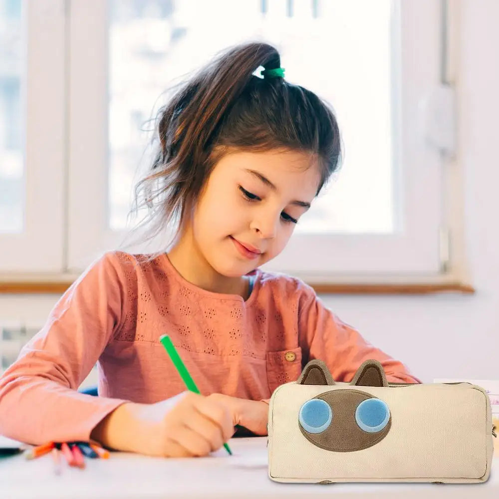 Cat Pen Pouch – Multifunctional Stationery Storage Bag for Kids & Teens 🐱🖊️
