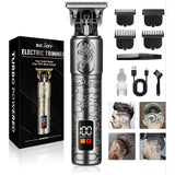Sejoy Cordless Hair Clippers – USB-C Rechargeable Professional Trimming Kit with LED Display & 4 Guide Combs