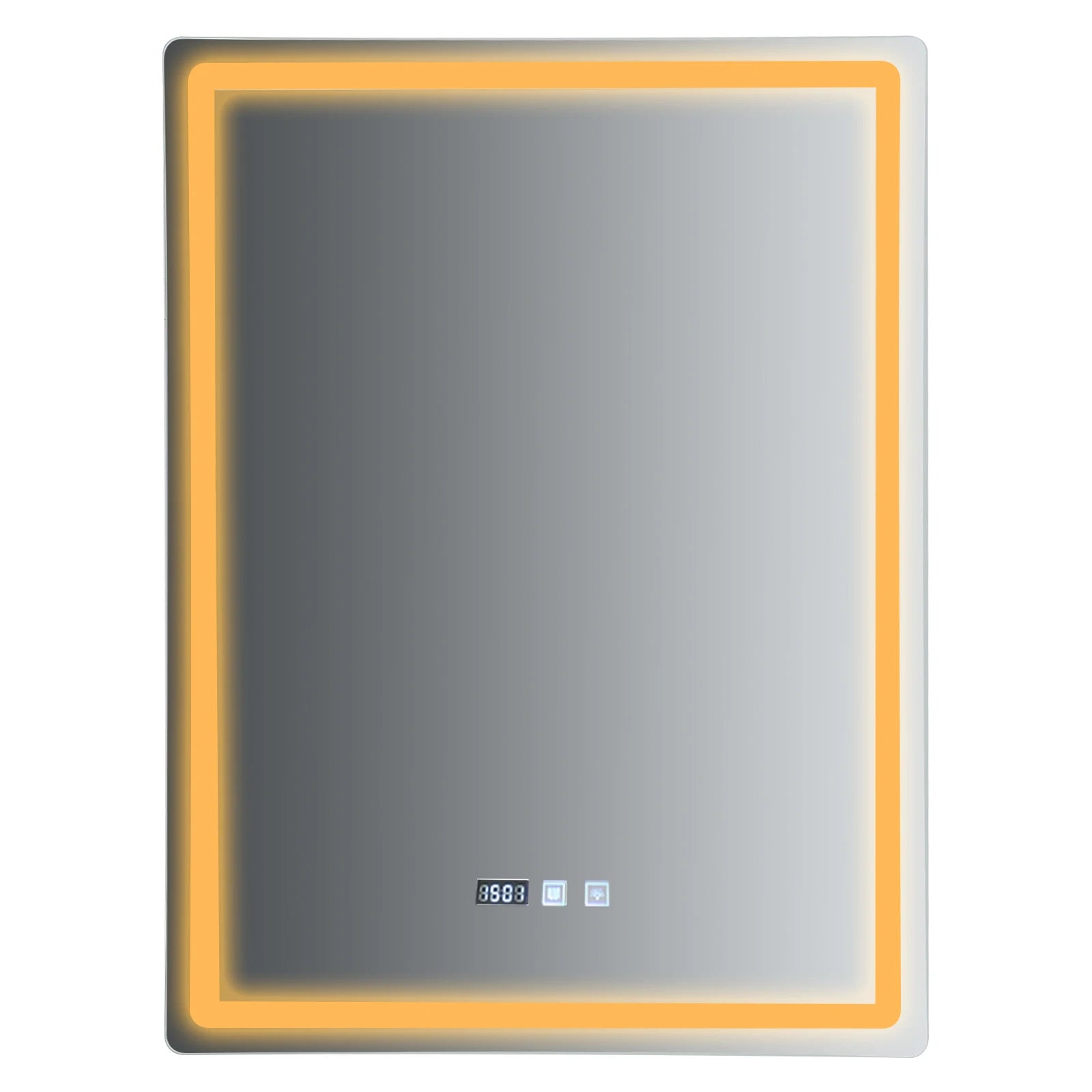 LED Wall-Mounted Anti-Fog Bathroom Mirror – Touch-Switch 3-Colour Dimmable Vanity Light
