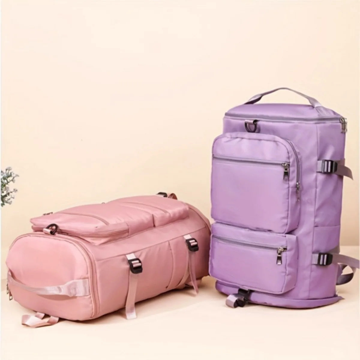 Vanlison Nylon Crossbody Sling Bag – Large-Capacity Travel & Outdoor Fitness Backpack