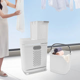Movable Freestanding 2-Layer Laundry Basket – Detachable Dirty Clothes Storage with Wheels for Laundry Room & Balcony