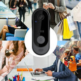 1080P Wireless WiFi Video Doorbell – Tuya Smart Home Camera with PIR Motion Detection & Two-Way Intercom 📹🔔