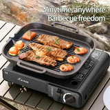 Portable Cassette Gas Stove – 2900W High Fire Outdoor Camping & Household Grill Stove for BBQ & Cooking”