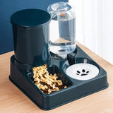 Automatic Cat Feeder & Water Dispenser Set – 2-in-1 Tilted Pet Food Bowl & Gravity Waterer 🐱💧✨