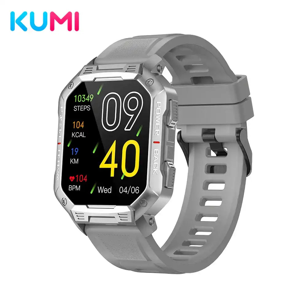 KUMI U3 Pro 1.83″ Smart Watch – IP68 Waterproof, Bluetooth Call 5.1 & 100+ Sport Modes ⌚🌊