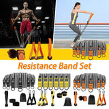 Heavy-Duty Resistance Bands Set with Handles – Multi-Function Workout Bands for Home Gym