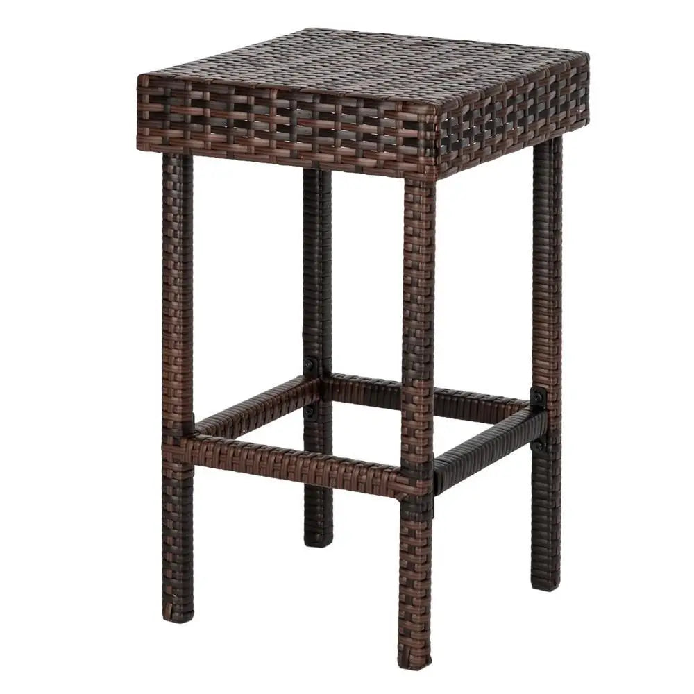 “5-Piece Rattan Patio Furniture Set – PE Wicker Table & 4 Chairs with Cushions for Garden, Yard & Outdoor Living”
