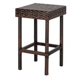 “5-Piece Rattan Patio Furniture Set – PE Wicker Table & 4 Chairs with Cushions for Garden, Yard & Outdoor Living”