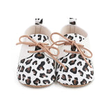 Retro Leopard Print Baby Shoes – Soft Leather First Walkers with Non-Slip Sole (0-24 Months)