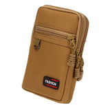 Portable nylon phone pouch – MOLLE tactical waist fanny pack for camping, hiking & hunting, lightweight 7-inch belt bag