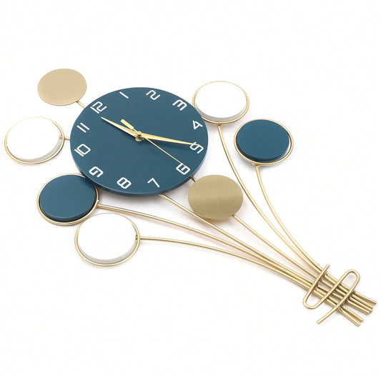 Large Wall Clock – Silent Battery Operated Hot Air Balloon Design, No-Drill Installation 🕒🎈