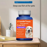 Omega-3 Fish Oil Capsules for Dogs & Cats – 60 Softgels for Shedding, Skin & Coat Health, Dry Skin Relief
