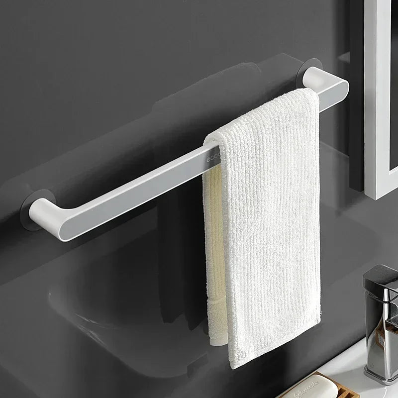 Self-Adhesive Towel Holder & Rack – Wall-Mounted No-Drill Organizer for Bathroom & Kitchen