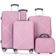 4-Piece Lightweight Travel Luggage Set – Large Capacity Spinner Suitcases with Double Wheels