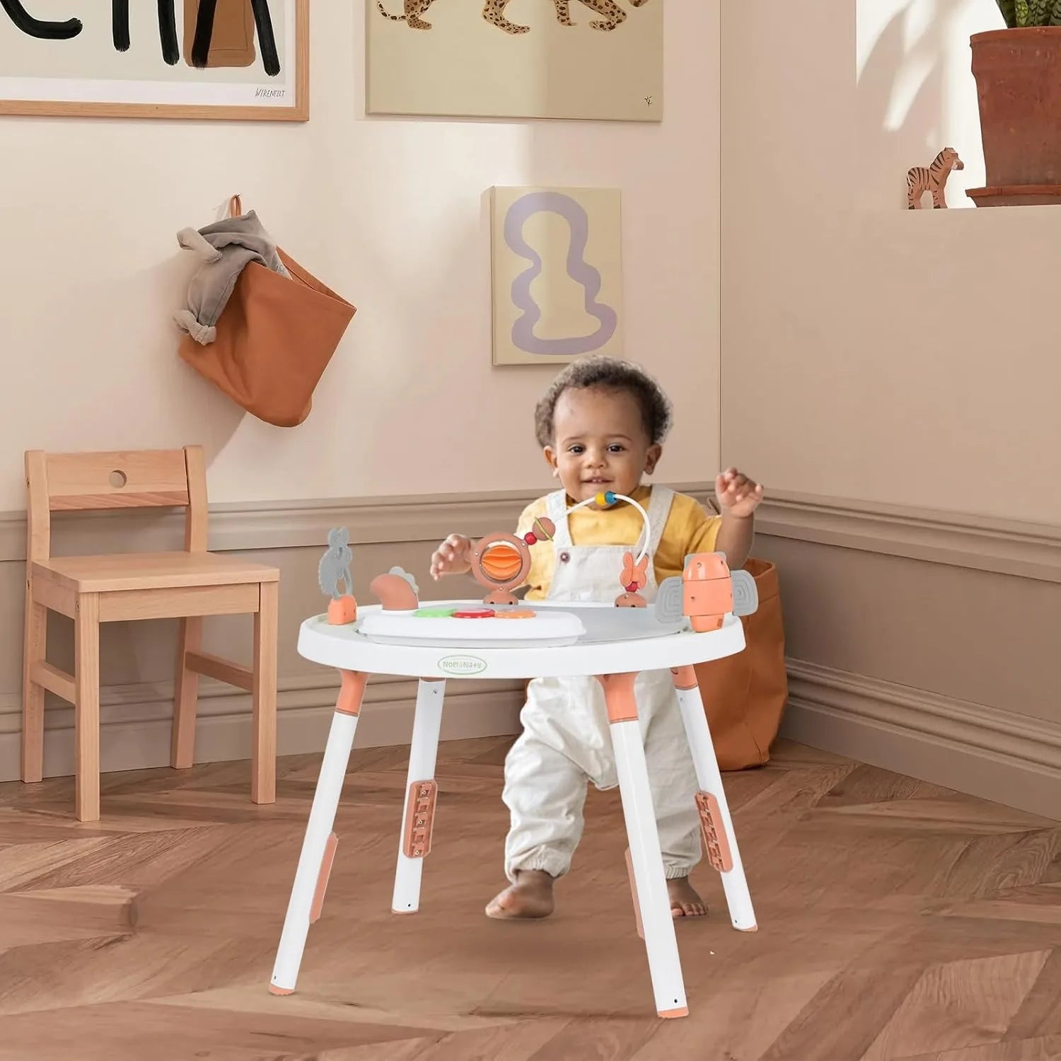 3-in-1 Baby Activity Center – Detachable Toys, 360° Rotating Seat & Developmental Entertainment Station for Toddlers