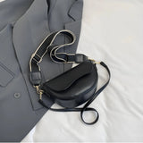 2025 Trend Women’s Minimalist Saddle Crossbody Bag – Niche Fashion Underarm Shoulder Purse for Daily Casual Wear