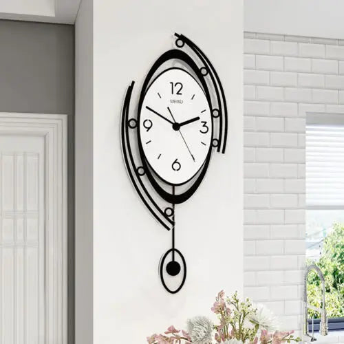 Modern Nordic 3D Wall Clock – Creative Minimal Art Clock for Living Room & Bedroom Décor