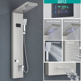LED Waterfall Shower Panel Tower Set – Body Massage Jets & Rainfall Shower System