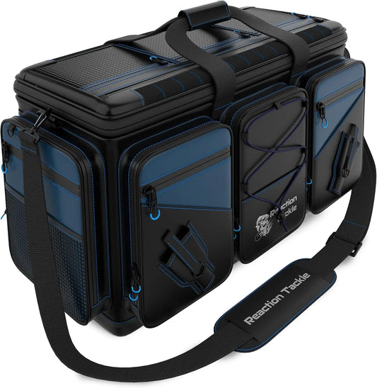 Heavy-duty saltwater-resistant tackle bag – 1000D PVC waterproof fishing storage with dividers fits 3600 & 3700 pallets