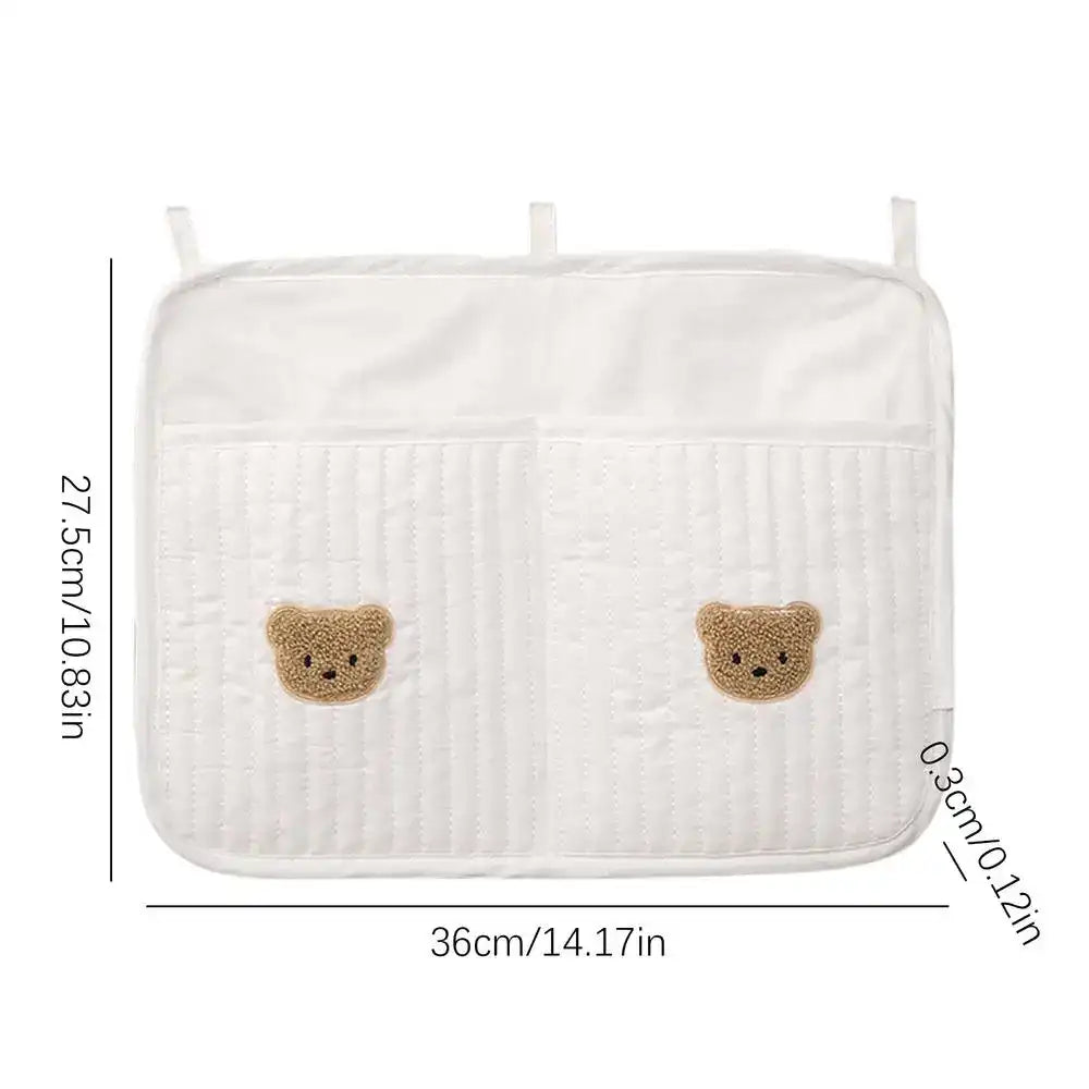 Bedside Hanging Baby Crib Organizer – Multi-Pocket Nursery Storage Bag