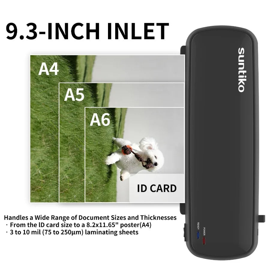 Versatile Laminator Machine – Quick Warm-Up, Fast Laminating for Documents & Photos with Long-Term Color Preservation