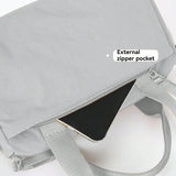 Women’s small square tote bag – large-capacity waterproof handbag with compartments, cute fashionable shoulder or hand carry bag