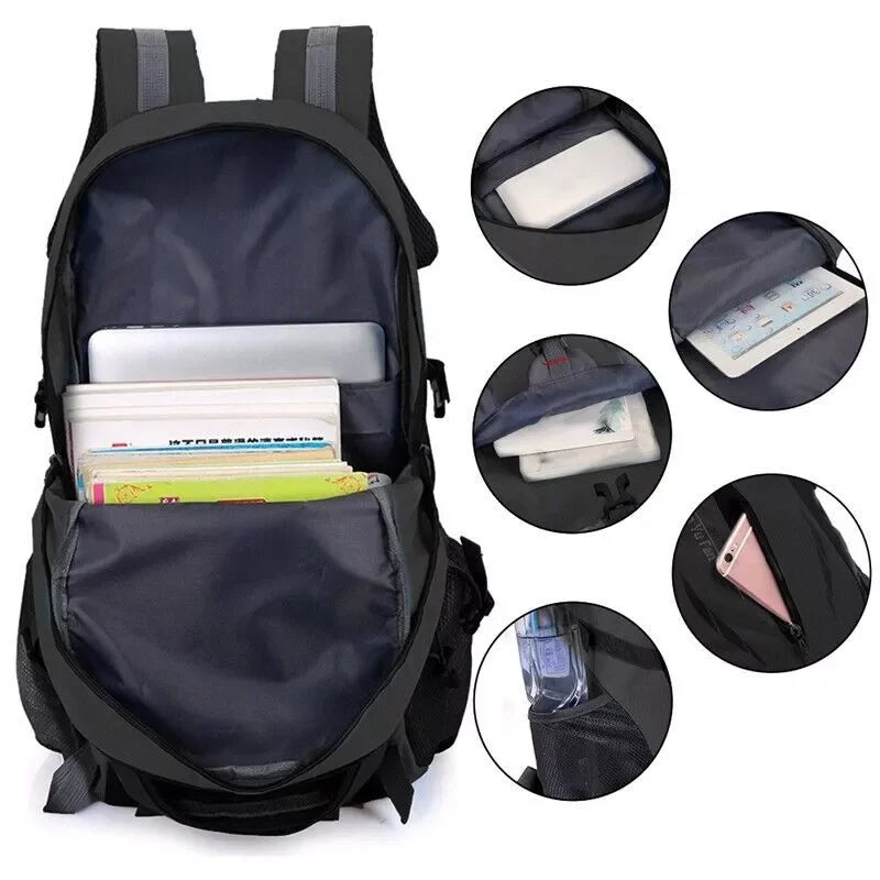 Multi-Purpose Travel Outdoor Backpack – Men & Women’s Rucksack for Camping, Hiking, School & Laptop Carry