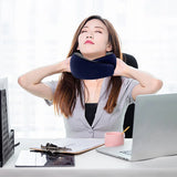 U-shaped adjustable travel neck pillow – ergonomic support cushion & reusable headrest for airplane, car, chair, home & office