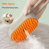 3-in-1 Cat Steam Brush – Electric Spray Grooming & Hair Removal Comb for Cats & Dogs