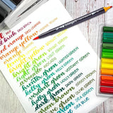 Pro Twin Tip Brush Pens Set – 24 Vibrant Water-Based Colors for Lettering, Sketching & Illustration