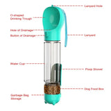 4-in-1 Dog Water Bottle – Portable Travel Water & Food Dispenser for Dogs
