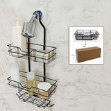 3-Tier Large Capacity Shower Shelves Rack – Wall/Hanging Organizer for Towels & Bath Accessories
