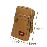 EDC Tactical MOLLE Waist Bag – Outdoor Fanny Pack & Phone Pouch | Belt-Mounted MOLLE Coin Purse for Camping & Hiking