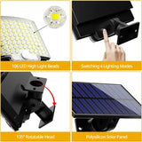 Solar Outdoor Motion Sensor Light with Remote – LED Floodlight | Waterproof Security Light for Patio, Garage, Porch & Yard