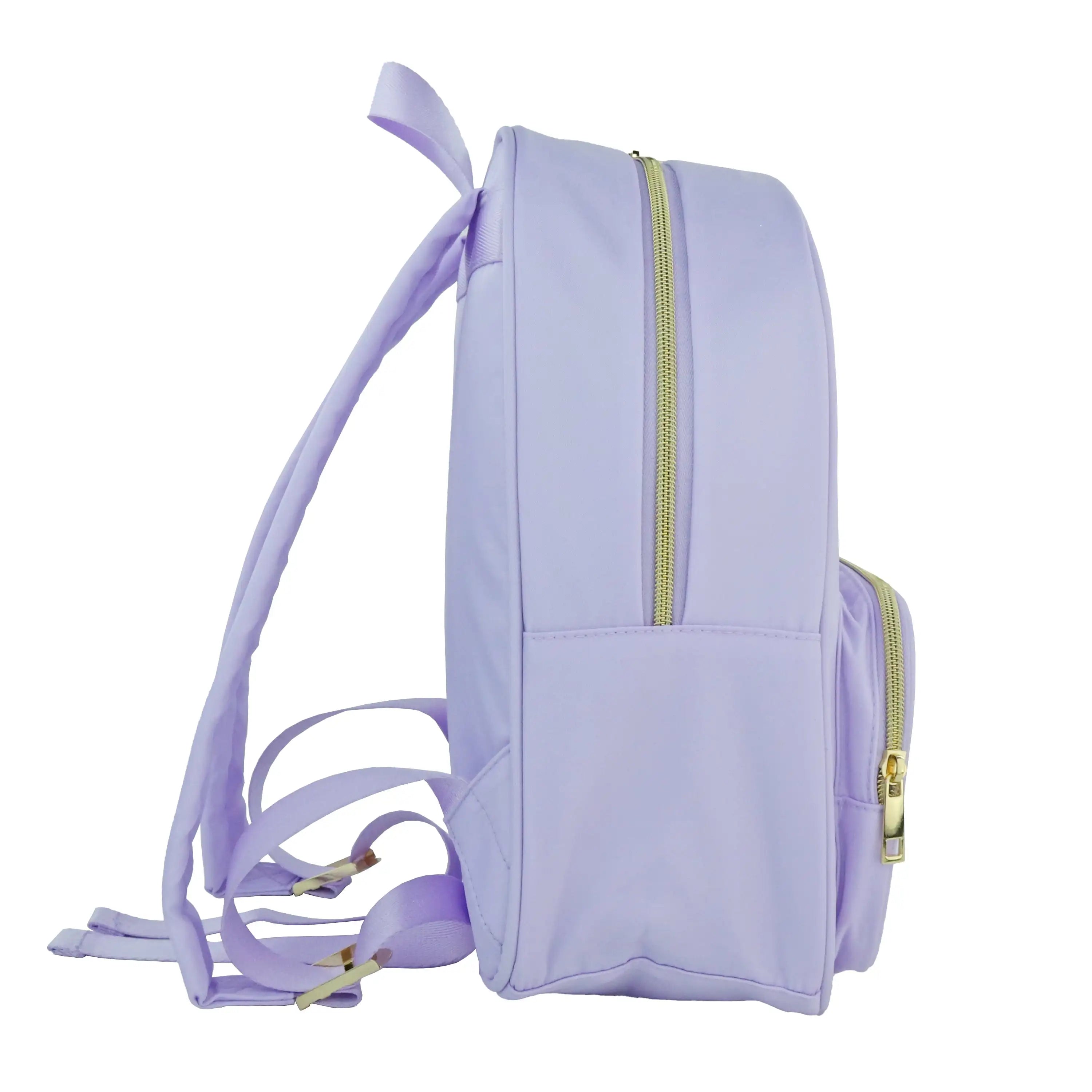 Customizable Purple Nylon Backpack – Travel & School Book Bag for Crafts, DIY & Everyday Use
