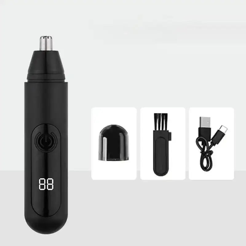 Electric Nose Hair Trimmer – USB Rechargeable Nose, Ear & Eyebrow Clipper with Precision Blades for Men’s Grooming